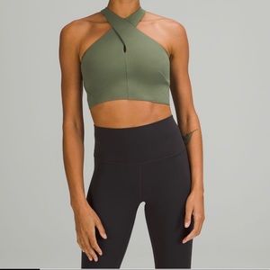 NuLu wrap front Long Line Bra light support